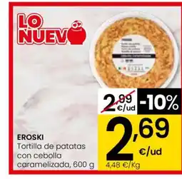 Eroski EROSKI Tortilla de patatas con cebolla caramelizada oferta