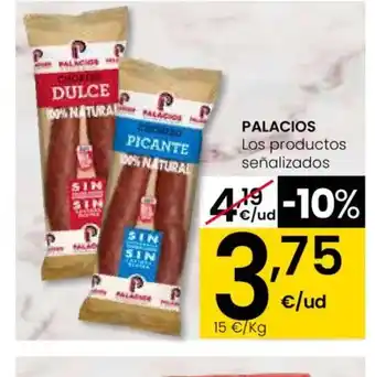 Eroski PALACIOS Los productos señalizados oferta
