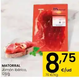 Eroski MATORRAL Jamón ibérico oferta