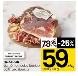 Eroski HOZADOR Jomon de cebo ibérico 50% raza ibérica oferta