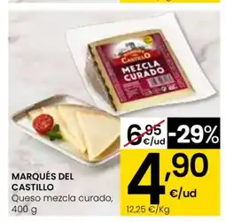 Eroski MARQUÉS DEL CASTILLO Queso mezcla curado oferta