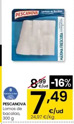 Eroski PESCANOVA Lomos de bacalao oferta