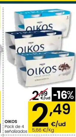 Eroski OIKOS Pack de 4 señalizados oferta