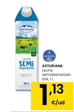 Eroski ASTURIANA Leche semidesnatada brik oferta