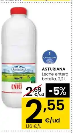 Eroski ASTURIANA Leche entera botella oferta