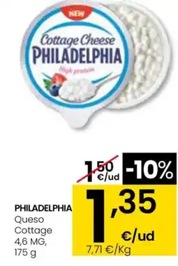 Eroski PHILADELPHIA Queso Cottage 4,6 MG oferta