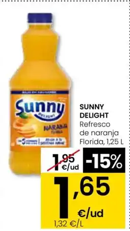 Eroski SUNNY DELIGHT Refresco de naranja Florida oferta