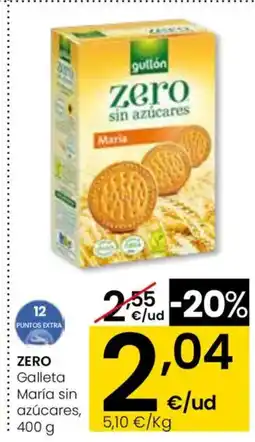 Eroski ZERO Galleta María sin azúcares oferta