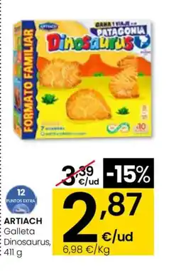 Eroski ARTIACH Galleta Dinosaurus oferta