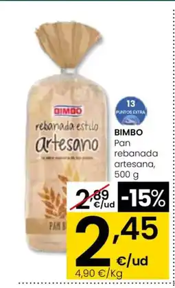 Eroski BIMBO Pan rebanada artesana oferta