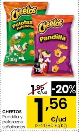 Eroski CHEETOS Pandilla y pelotazos :señalizados oferta