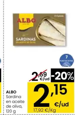 Eroski ALBO Sardina en aceite de oliva oferta