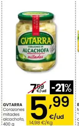 Eroski GVTARRA Corazones mitades alcachofa oferta