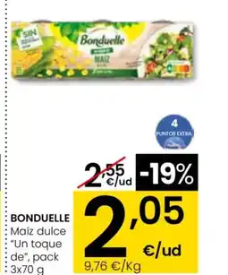 Eroski BONDUELLE Maíz dulce Un toque de, pack oferta