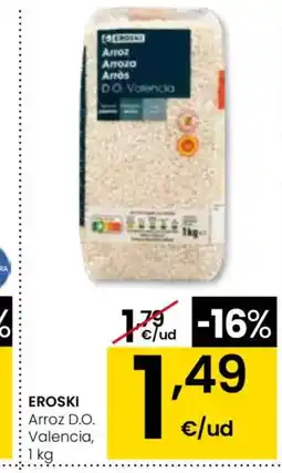 Eroski EROSKI Arroz D.O. Valencia oferta