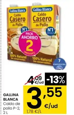 Eroski GALLINA BLANCA Caldo de pollo oferta