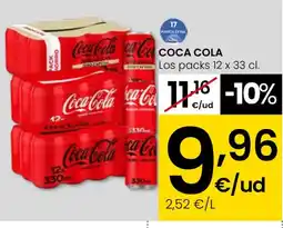 Eroski COCA COLA Los packs oferta