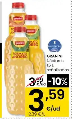 Eroski GRANINI Néctares señalizados oferta