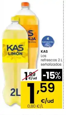 Eroski KAS Los refrescos señalizados oferta