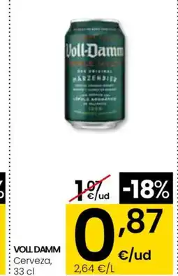 Eroski VOLL DAMM Cerveza oferta