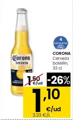 Eroski CORONA Cerveza botellin oferta