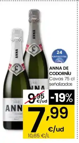 Eroski ANNA DE CODORNÍU Cavas oferta