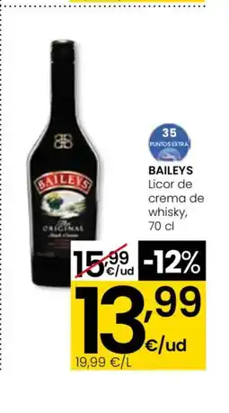Eroski BAILEYS Licor de crema de whisky oferta