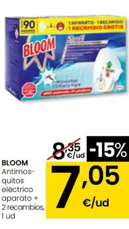 Eroski BLOOM Antimos- quitos eléctrico aparato + 2 recambios oferta