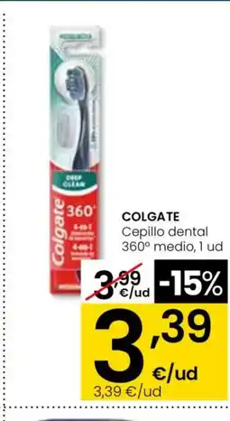 Eroski COLGATE Cepillo dental 360° medio, 1 ud oferta