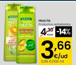 Eroski FRUCTIS Productos señalizados oferta
