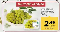 Autoservicios Familia Uva blanca sin semillas oferta
