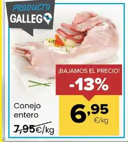 Autoservicios Familia Conejo entero oferta