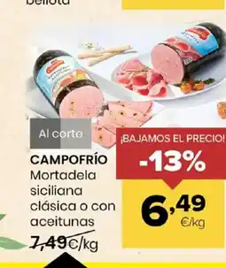 Autoservicios Familia CAMPOFRÍO CAMPOFRÍO siciliana clásica o con aceitunas oferta