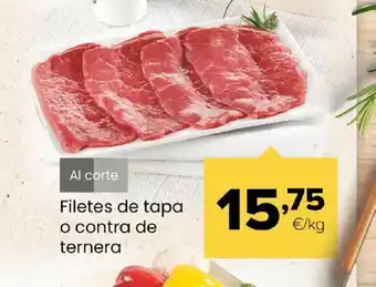 Autoservicios Familia Filetes de tapa o contra de ternera oferta