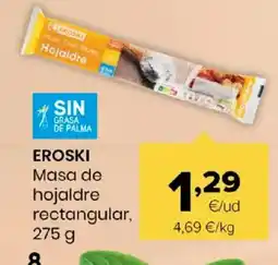 Autoservicios Familia EROSKI Masa de hojaldre rectangular oferta