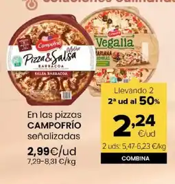 Autoservicios Familia CAMPOFRÍO En las pizzas señalizadas oferta