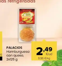 Autoservicios Familia PALACIOS Hamburguesa con queso oferta