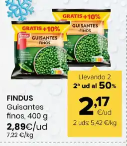 Autoservicios Familia FINDUS Guisantes finos oferta