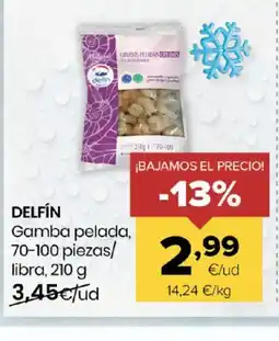 Autoservicios Familia DELFÍN Gamba pelada 70-100 piezas/ libra oferta