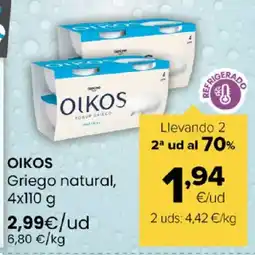 Autoservicios Familia OIKOS Griego natural oferta