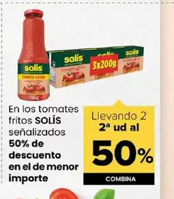 Autoservicios Familia SOLIS En los tomates fritos señalizados oferta