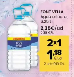 Autoservicios Familia FONT VELLA Agua mineral oferta