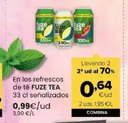 Autoservicios Familia FUZE TEA En los refrescos de té oferta