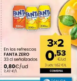 Autoservicios Familia FANTA ZERO En los refrescos oferta