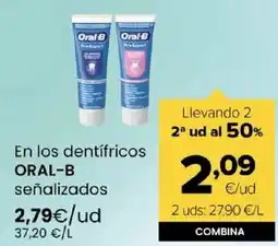 Autoservicios Familia ORAL-B En los dentifricos señalizados oferta