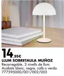 Fes Més Llum sobretaula muñoz oferta