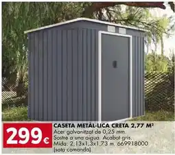 Fes Més Acer - caseta metal-lica creta oferta