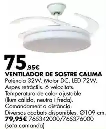 Fes Més Aspes - ventilador de sostre calima oferta