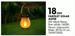 Fes Més Solar - farolet aster oferta