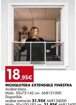 Fes Més Antracita - mosquitera extensible finestra oferta